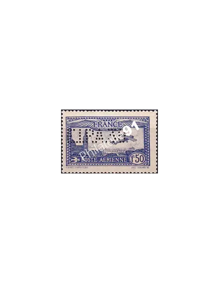 PA n°    1 et 2 * (Timbres signés) - Poste Aérienne - 1er Salon de l'Aviation et de la Navigation - Merson surchargé (250424-16)