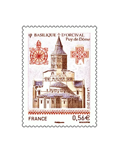 Timbre n° 4446 - Basilique d'Orcival