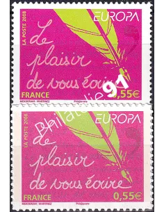 France, n° 4181 et 207, Europa 2008, collection timbres Europe
