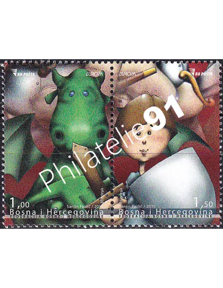 Bosnie-Herzégovine, n° 640 à 641, Paire, collection timbres Europa