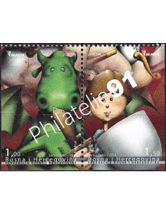 Bosnie-Herzégovine, n° 640a à 641a, Paire de carnet, timbres Europa