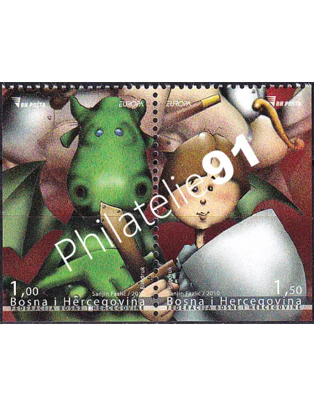 Bosnie-Herzégovine, n° 640a à 641a, Paire de carnet, timbres Europa