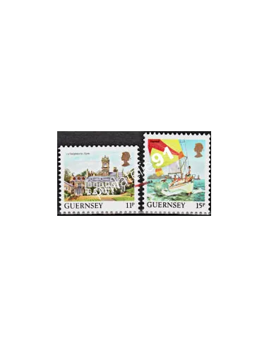 GUERNESEY - n°  395 à 396 ** - Série courante