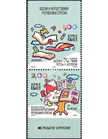 République Serbe de Bosnie, n° 460a à 461a, paire, timbres Europa
