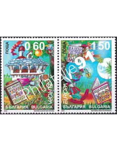 Bulgarie, n° 4250 à 4251, en paire, collection timbres Europa