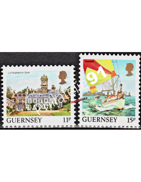 GUERNESEY - n°  395 à 396 ** - Série courante
