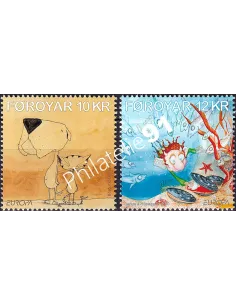 Iles Féroé, n° 694 à 695, collection timbres Europa