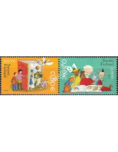 Finlande, n° 2008A, Paire, collection timbres Europa
