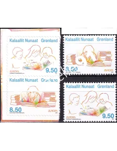 Groenland, n° 533 à 536, gommés + adhésifs, collection timbres Europe