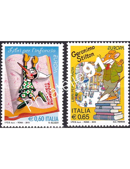 Italie n° 3137 à 3138, timbres d'Europa