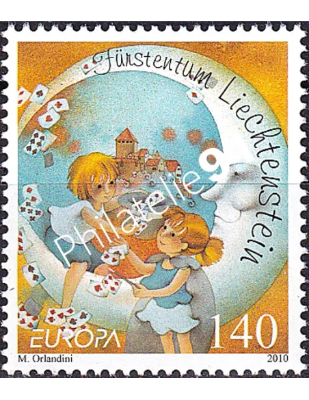 Liechtenstein, n° 1504, collection timbres Europa