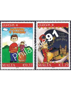 MALTE, n° 1588 à 1589, collection timbres Europa