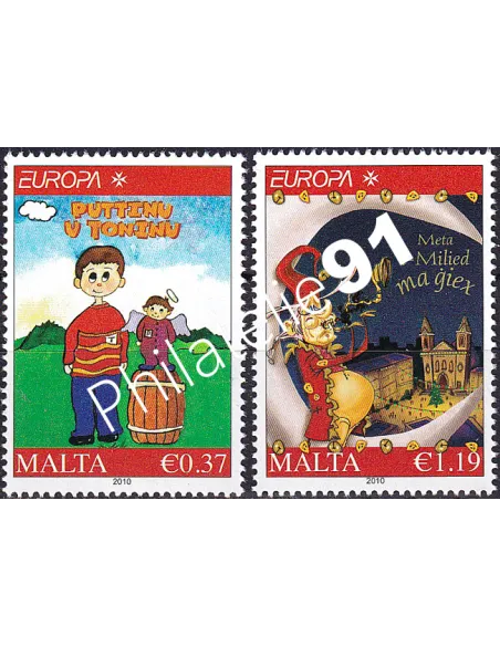 MALTE, n° 1588 à 1589, collection timbres Europa