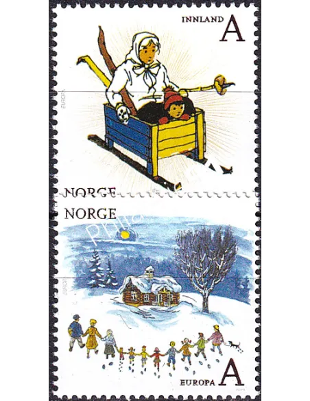 Norvège, n° 1679 à 1680, timbres Europa