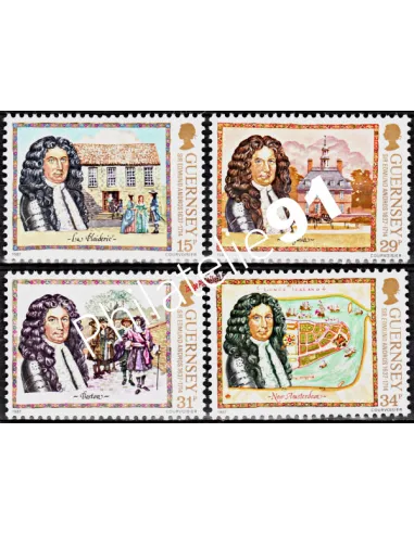 GUERNESEY - n°  397 à 400 ** - Sir Edmund Andros