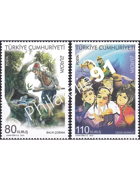 Turquie, n° 3513 à 3514, collection timbres Europa