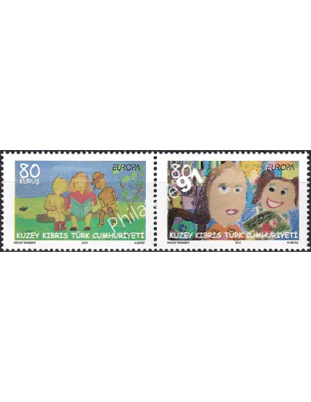 Chypre Turc, n° 662 à 663, paire, collection timbres Europa