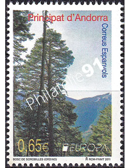 Andorre espagnol, n° 369, collection timbres Europe