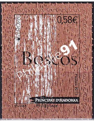 Andorre français, n° 707, collection timbres Europe