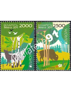 Biélorussie, n° 732 à 733, collection timbres Europa