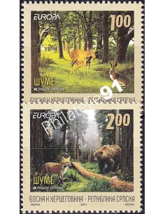 République Serbe de Bosnie, n° 488 à 489, collection timbres Europa
