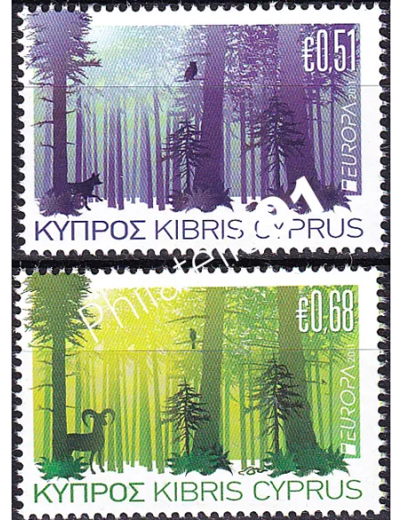 Chypre, n° 1219 à 1220, collection timbres Europa