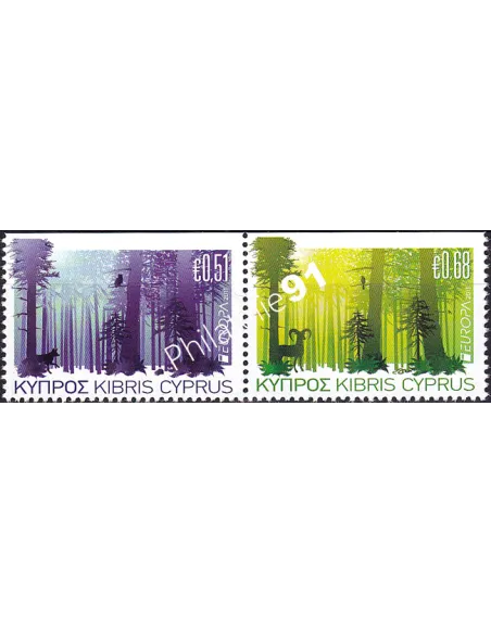 Chypre, n° 1219a à 1220a, paire de carnet, collection timbres Europa