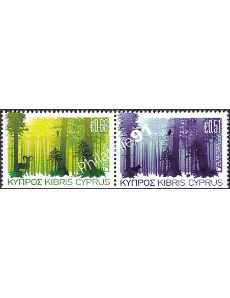 Chypre, n° 1219b à 1220b, paire de carnet, collection timbres Europa