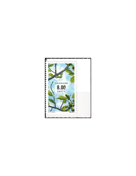 Danemark, n° 1631a adhésif, issu de carnet, collection timbres Europa