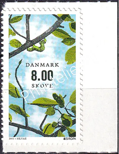 Danemark, n° 1631a adhésif, issu de carnet, collection timbres Europa
