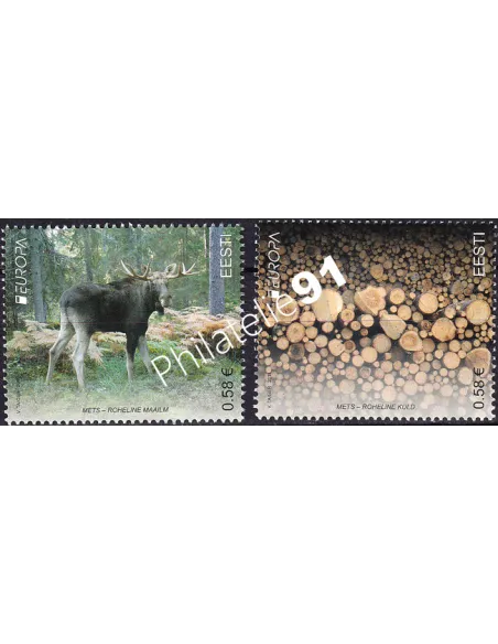 Estonie, n° 646 à 647, timbres Europa