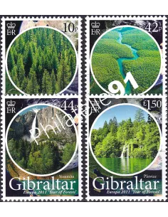 Gibraltar, n° 1421 à 1424, collection timbres Europa