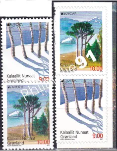 Groenland, n° 558 à 561, gommés + adhésifs, collection timbres Europe