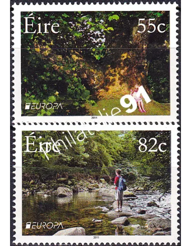 Irlande, n° 1970 à 1971, collection timbres Europa