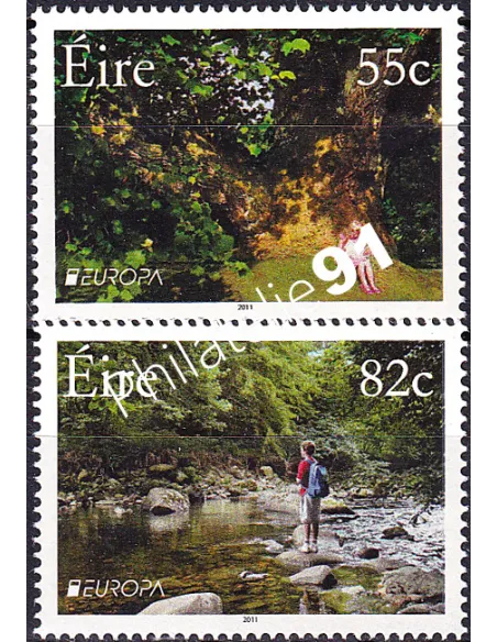 Irlande, n° 1970 à 1971, collection timbres Europa