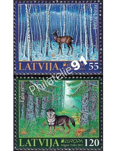 Lettonie, n° 776 à 777, timbres Europa
