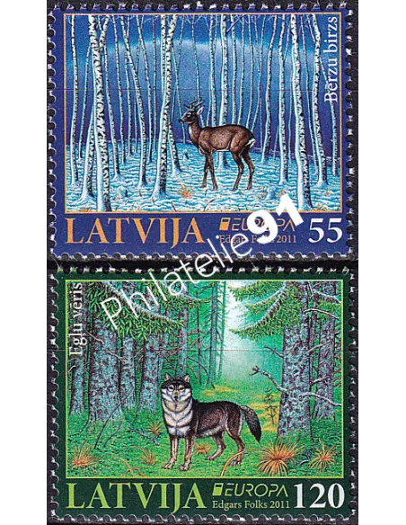 Lettonie, n° 776 à 777, timbres Europa
