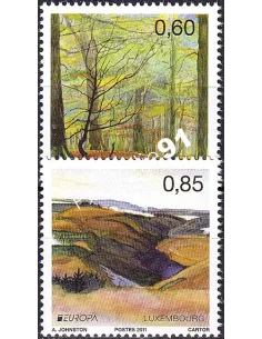 Luxembourg, n° 1848 à 1849, collection timbres Europa