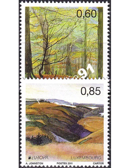 Luxembourg, n° 1848 à 1849, collection timbres Europa