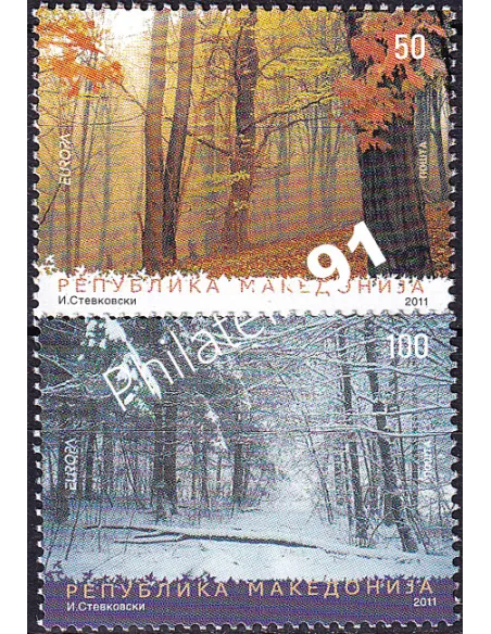 MACÉDOINE, n° 571 à 572, collection timbres Europa
