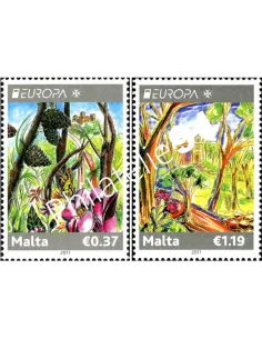 MALTE, n° 1610 à 1611, collection timbres Europa