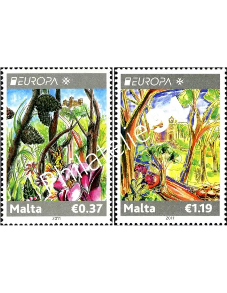 MALTE, n° 1610 à 1611, collection timbres Europa