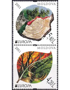 Moldavie, n° 652 à 653, en paire, collection timbres Europa