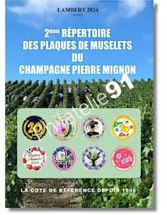 Plaques de Muselets du Champagne Pierre Mignon - Lambert 2024
