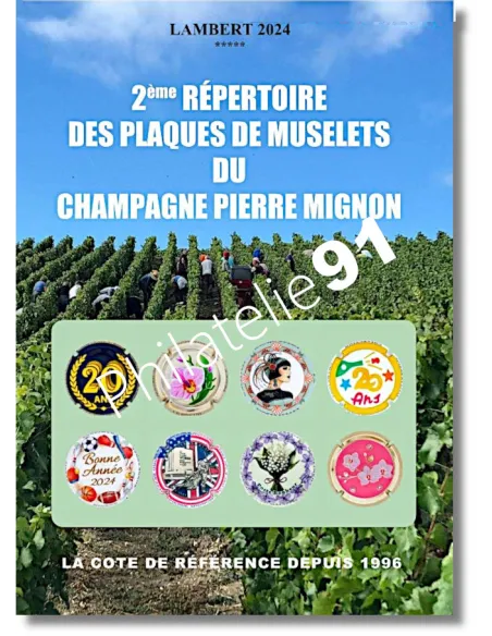 Plaques de Muselets du Champagne Pierre Mignon - Lambert 2024