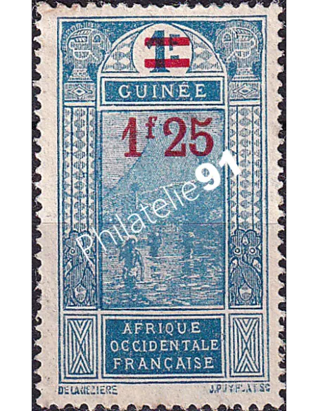 GUINEE, n° 102 charnière, collection timbres Colonies françaises