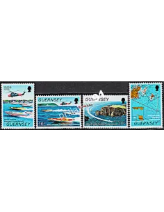 GUERNESEY - n°  428 à 431 ** - Championnats du monde de Motonautisme