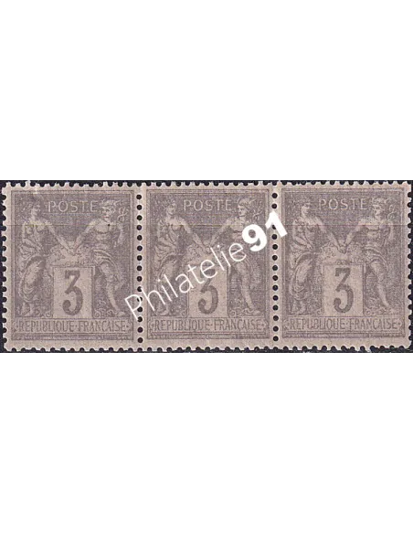 Timbre Classique n° 87, Bande horizontale, Collection timbres France