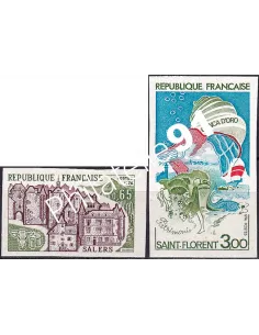 n° 1793a à 1794a non dentelés, Collection timbres France