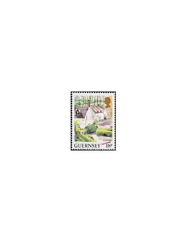 Timbre de GUERNESEY n° 450 - PAYSAGE, timbres d'Europe